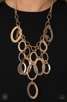 A Golden Spell Paparazzi Blockbuster Necklace