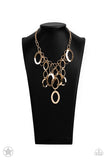 A Golden Spell Paparazzi Blockbuster Necklace