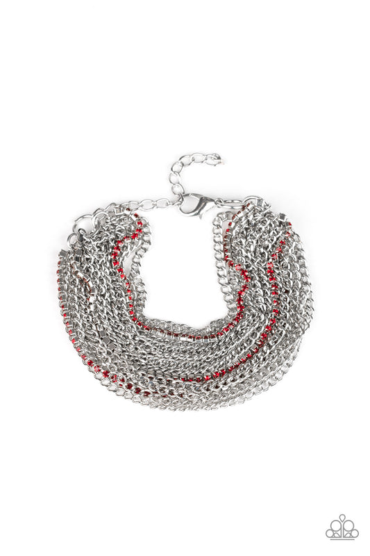 Pour Me Another - Red Paparazzi Bracelet