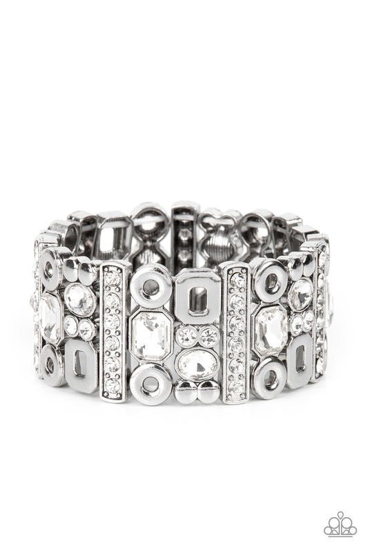 Dynamically Diverse - White Paparazzi Bracelet