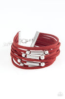 Back To BACKPACKER - Red Paparazzi Urban Bracelet