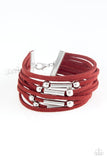 Back To BACKPACKER - Red Paparazzi Urban Bracelet