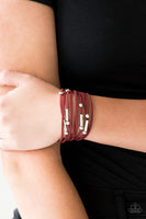 Back To BACKPACKER - Red Paparazzi Urban Bracelet
