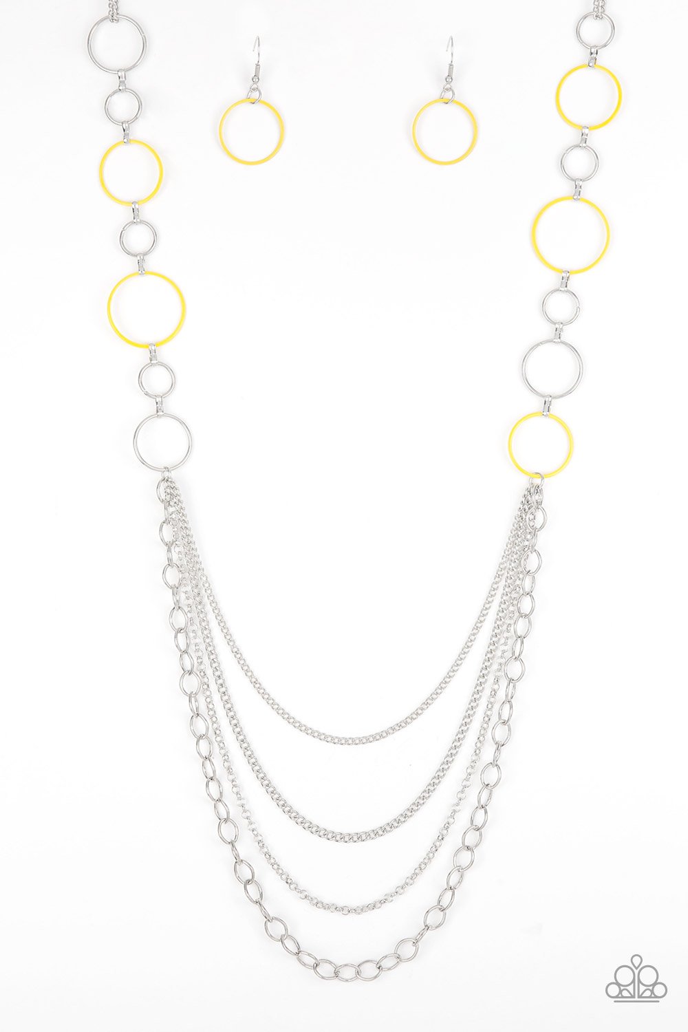 Beautifully Bubbly Yellow Paparazzi Necklace