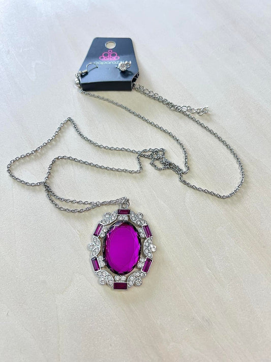 Noble Reflection Pink Paparazzi Necklace