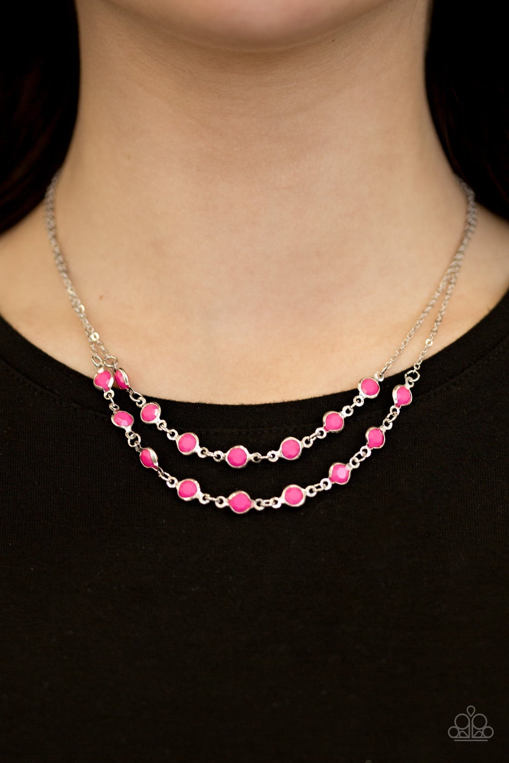 Summer Girl Pink Paparazzi Necklace