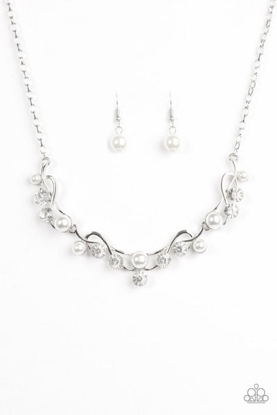 White necklace paparazzi shop