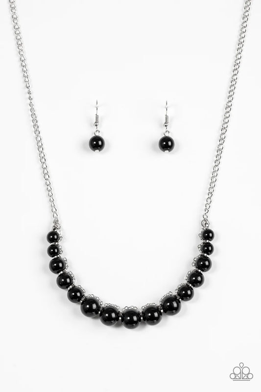 The Fashion Show Must Go On Black Paparazzi Necklace