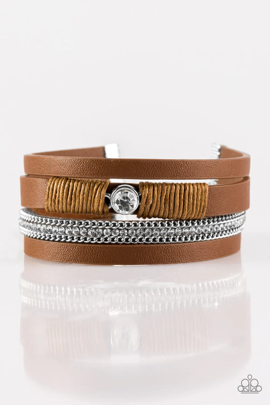 Catwalk Craze Brown Paparazzi Urban Bracelet