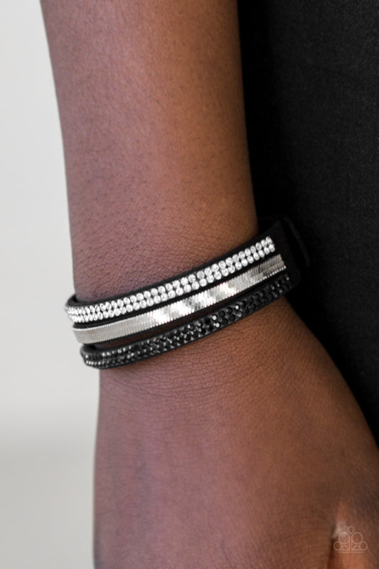 I Mean Business - Black Paparazzi Urban Bracelet