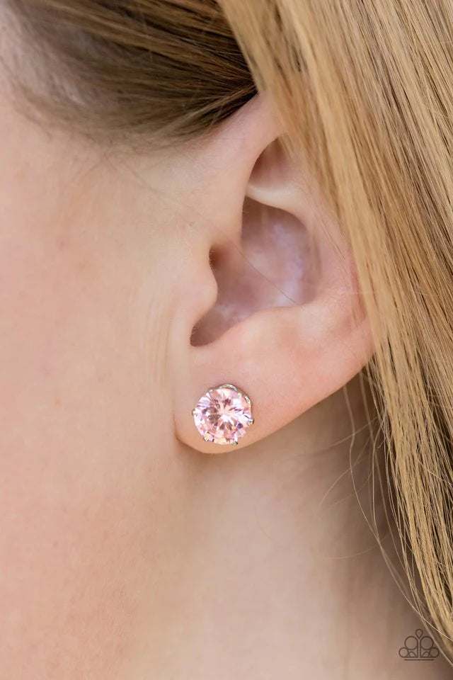 Greatest Treasure Pink Paparazzi Earrings