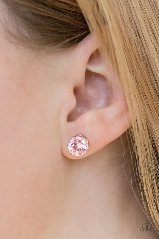 Greatest Treasure Pink Paparazzi Earrings