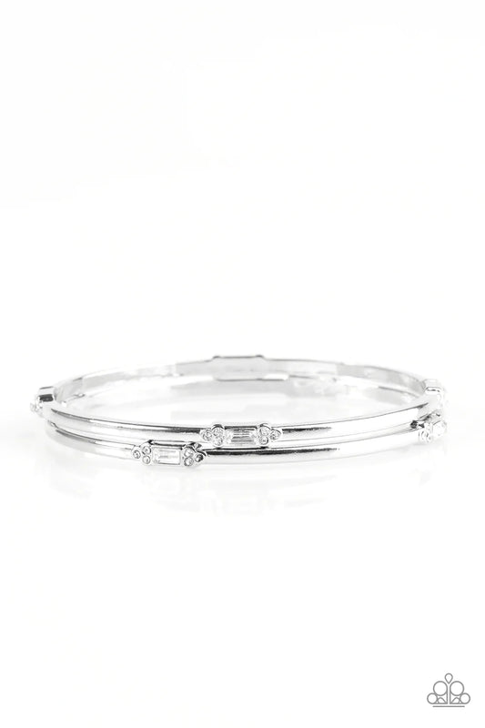 BRIGHT Here, BRIGHT Now White Paparazzi Bracelet
