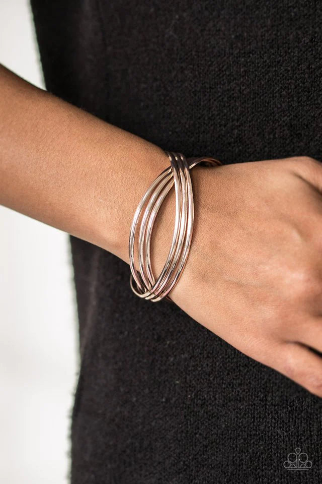 Fashion Scene Rose Gold Paparazzi Bracelet