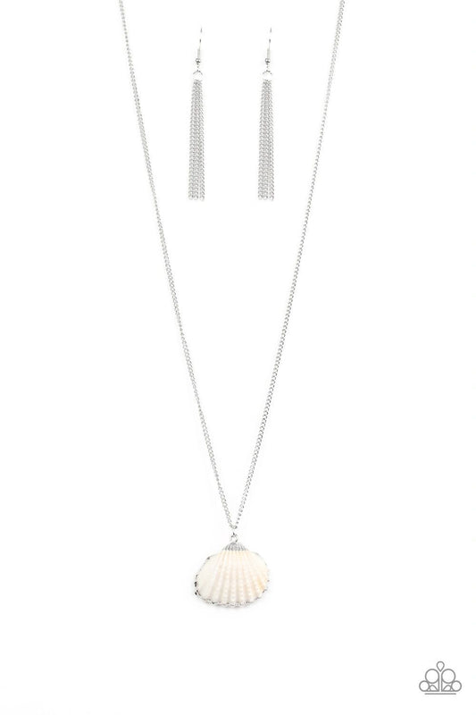 Show and SHELL Silver Paparazzi Necklace
