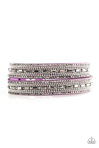 Shimmer and Sass - Purple Paparazzi Bracelet