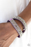 Shimmer and Sass - Purple Paparazzi Bracelet