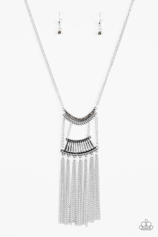 Glam Goddess Silver Paparazzi Necklace
