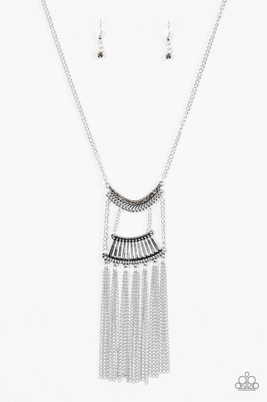 Glam Goddess Silver Paparazzi Necklace