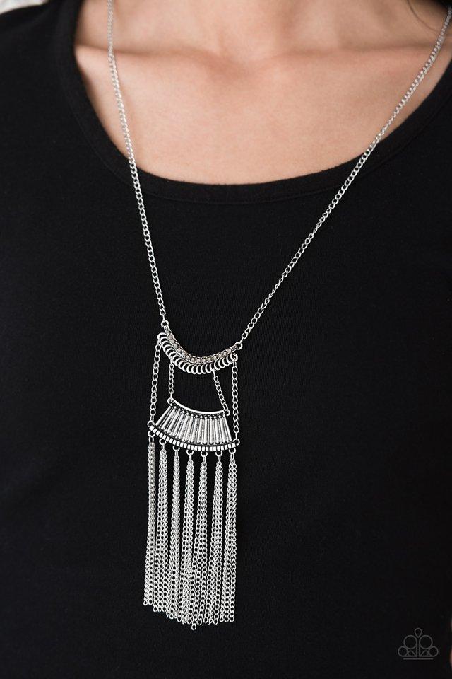 Glam Goddess Silver Paparazzi Necklace