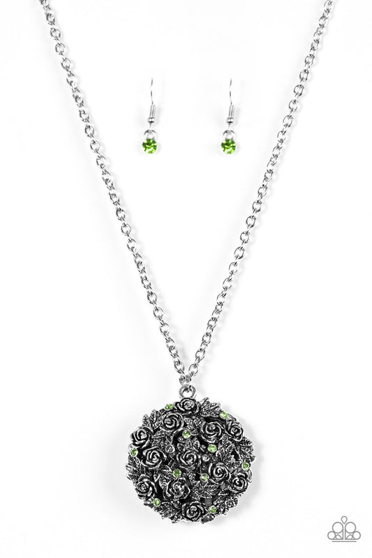 Royal in Roses Green Paparazzi Necklace