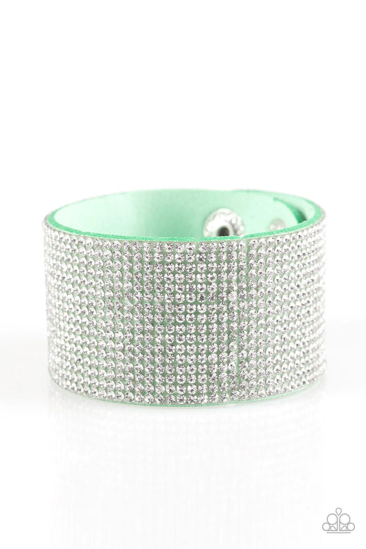 Roll With The Punches Green Paparazzi Urban Bracelet