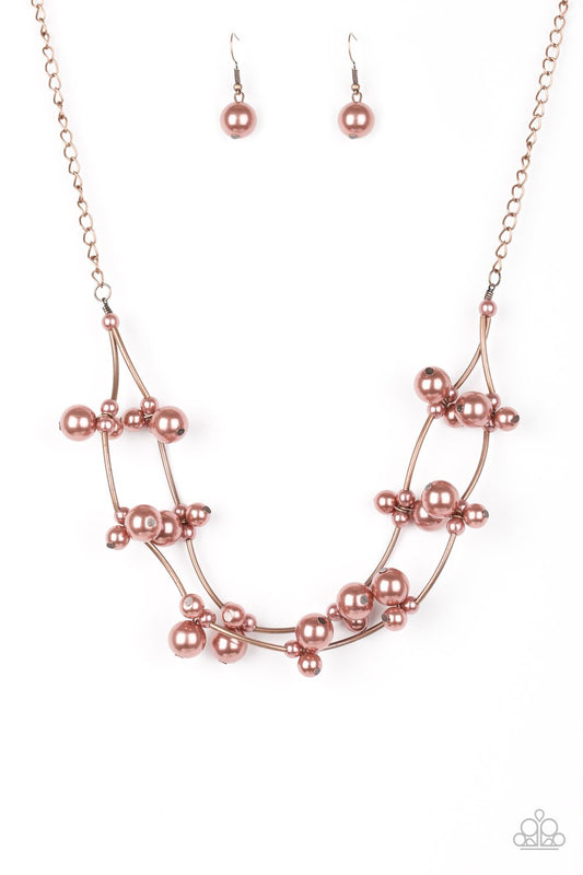 Wedding Belles Copper Paparazzi Necklace