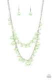 Blissfully Bridesmaid - Green Paparazzi Necklace