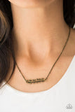 Beautifully Branching Brass Paparazzi Necklace