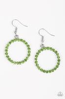 Bubblicious - Green Paparazzi Earrings