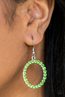Bubblicious - Green Paparazzi Earrings