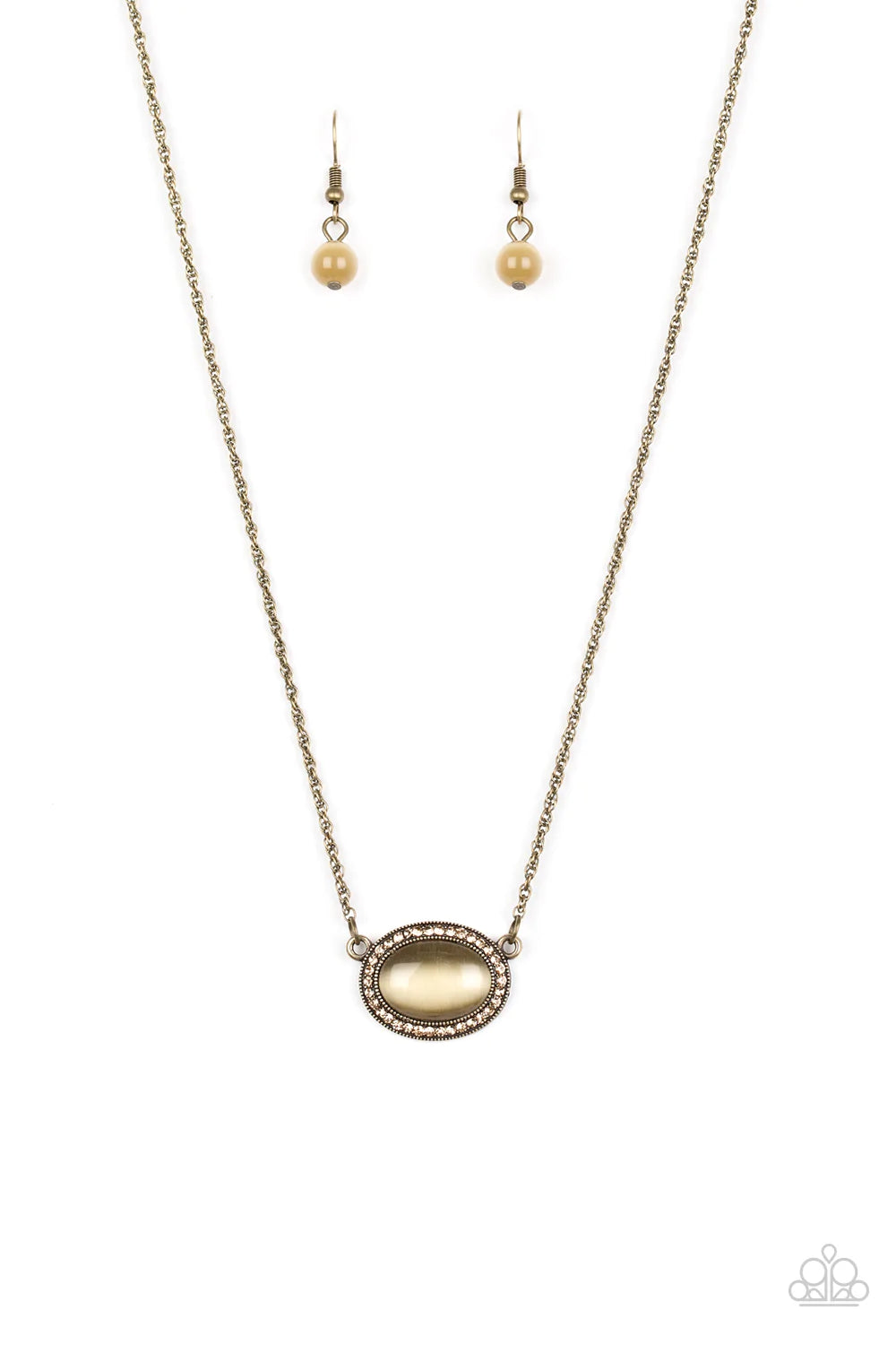 Anything GLOWS Brass Paparazzi Necklace