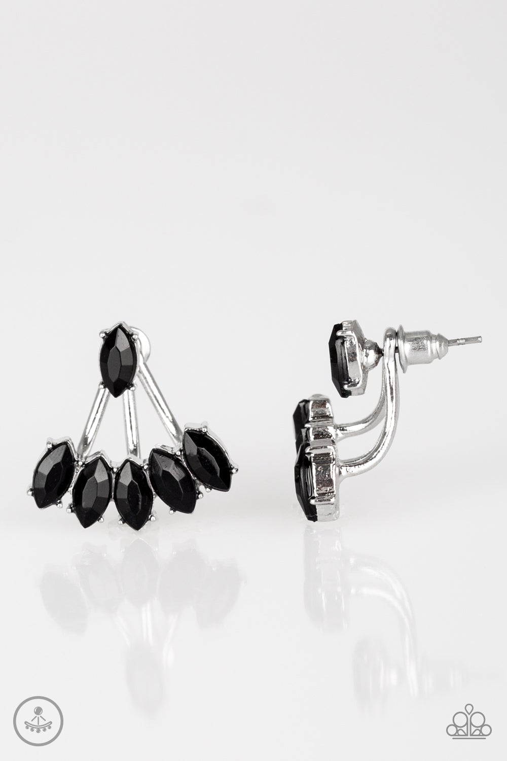 Chicly Carnivalesque - Black Paparazzi Double-Sided Earrings