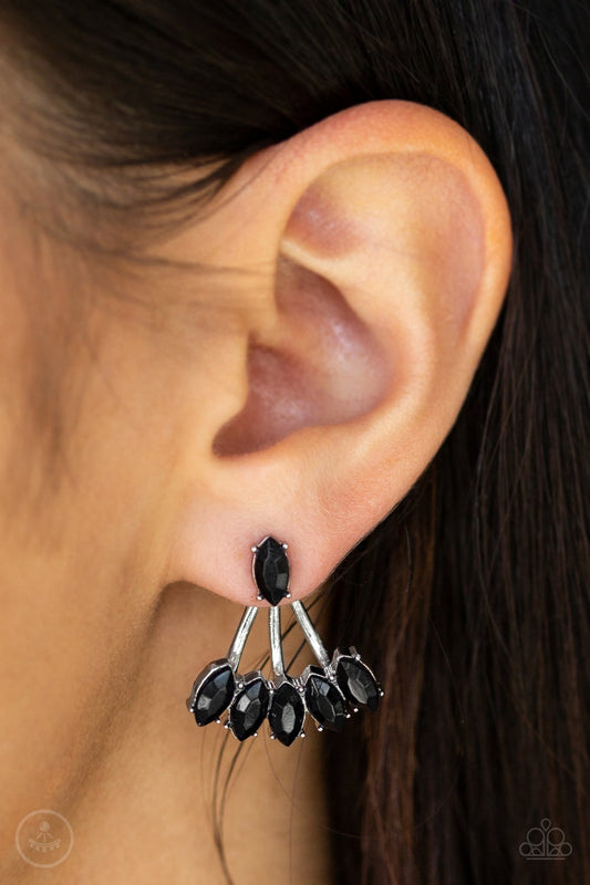 Chicly Carnivalesque - Black Paparazzi Double-Sided Earrings