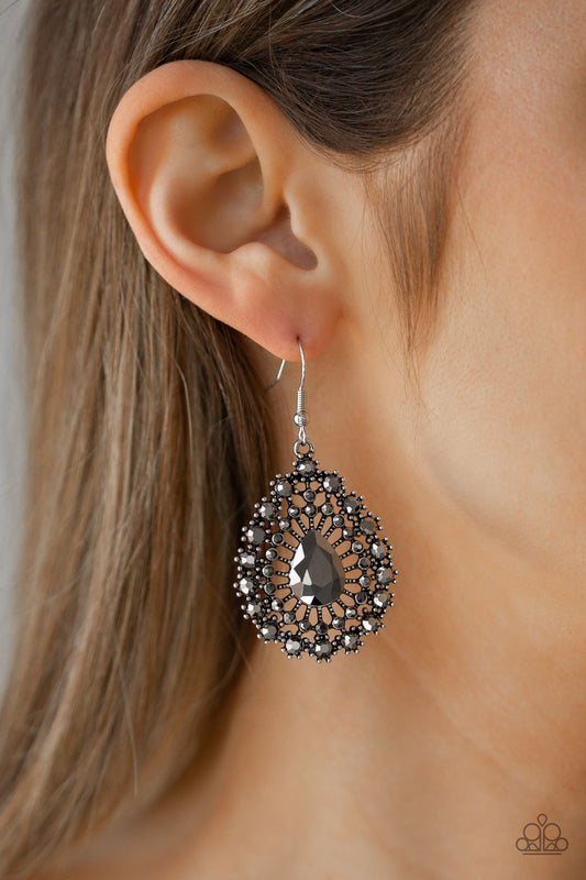 Insta Classic - Silver Paparazzi Earrings