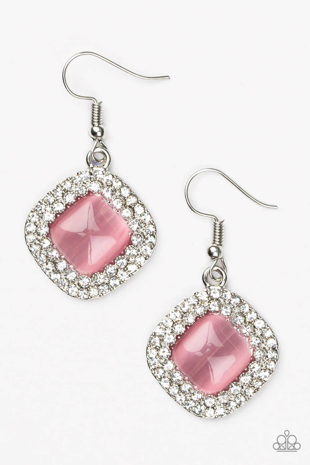 Glam Glow - Pink Paparazzi Earrings