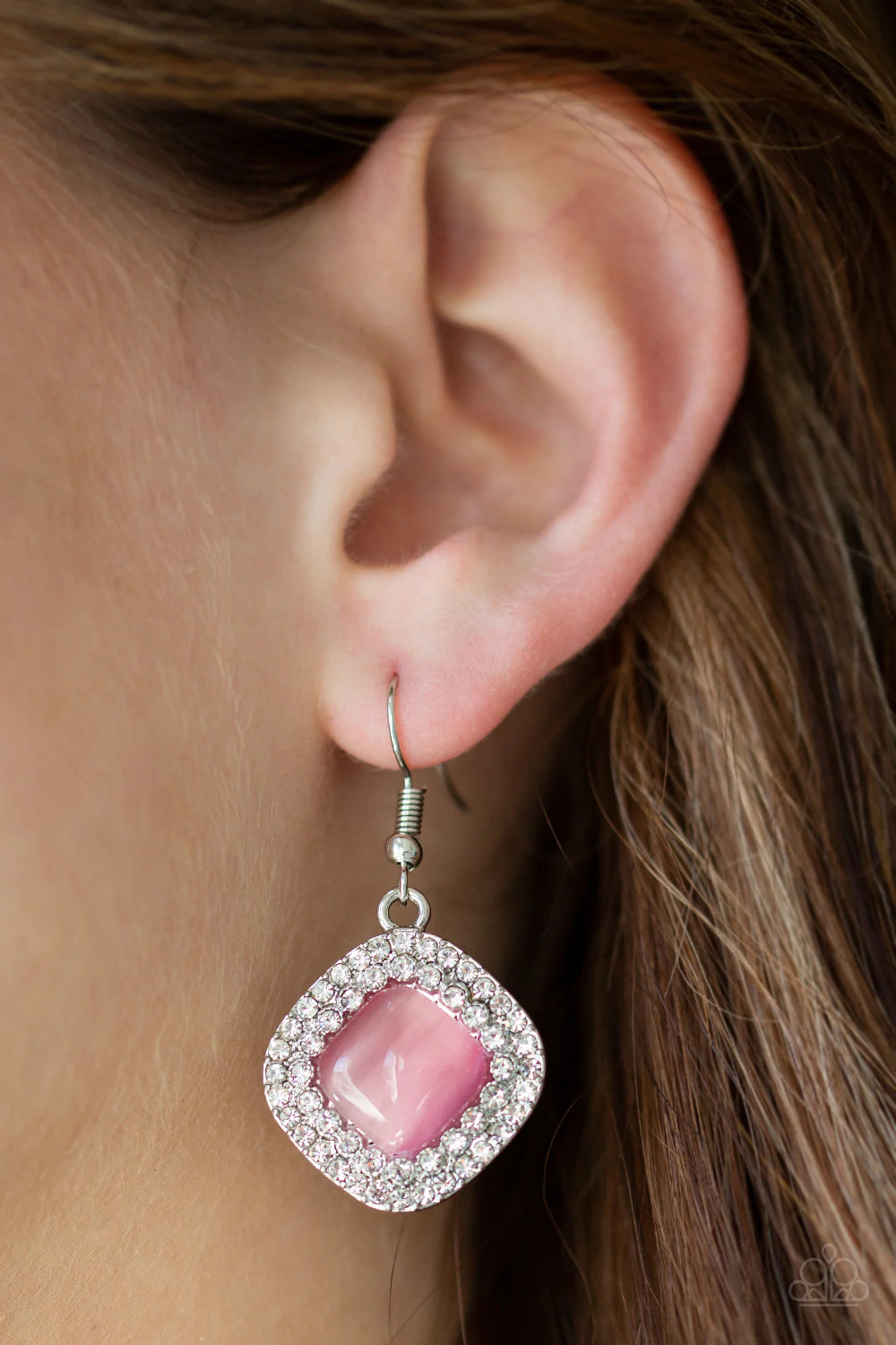 Glam Glow - Pink Paparazzi Earrings