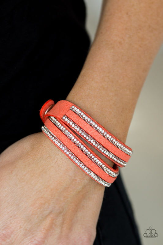 Going For Glam - Orange Paparazzi Bracelet