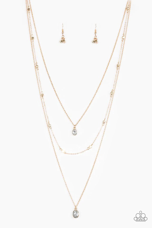 City Blockbuster - Gold Paparazzi Necklace