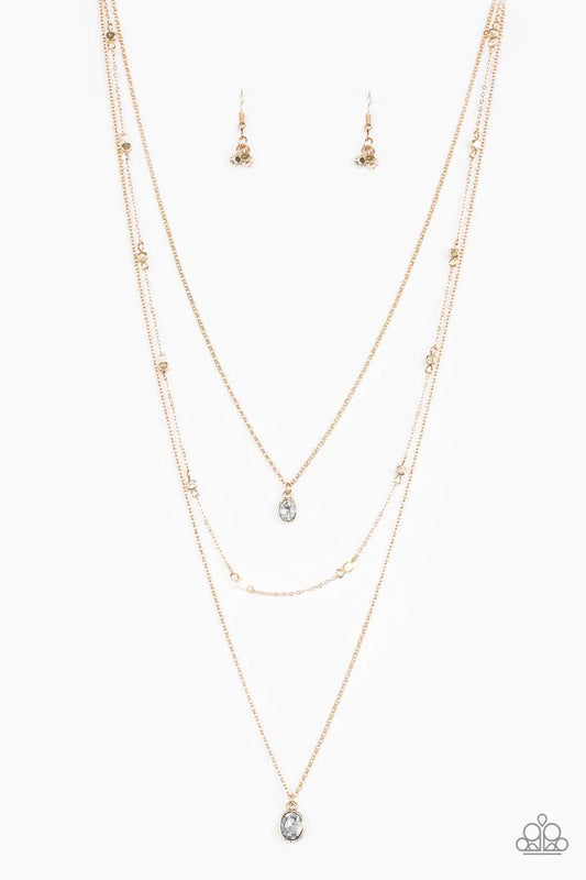 City Blockbuster - Gold Paparazzi Necklace
