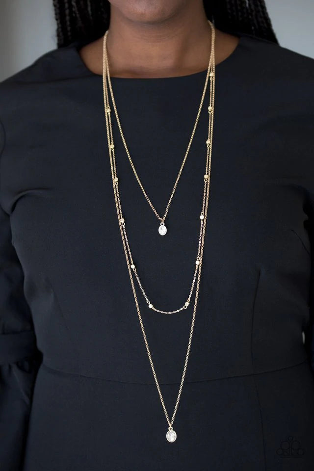 City Blockbuster - Gold Paparazzi Necklace