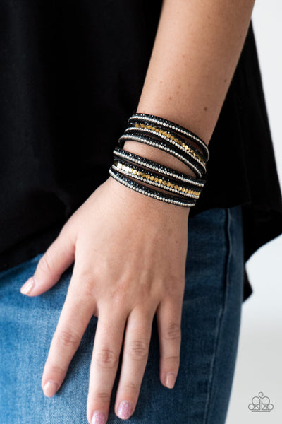 Rhinestone rockstar black paparazzi sale