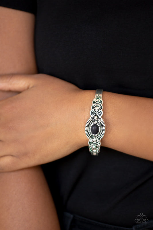 Wide Open Mesas - Black Paparazzi Cuff Bracelet
