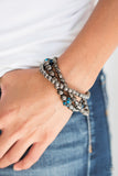 Noticeably Noir - Blue Paparazzi Bracelet