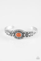 Wide Open Mesas - Orange Paparazzi Cuff Bracelet