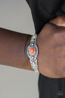 Wide Open Mesas - Orange Paparazzi Cuff Bracelet