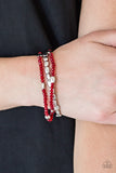 Hello Beautiful - Red Paparazzi Bracelet