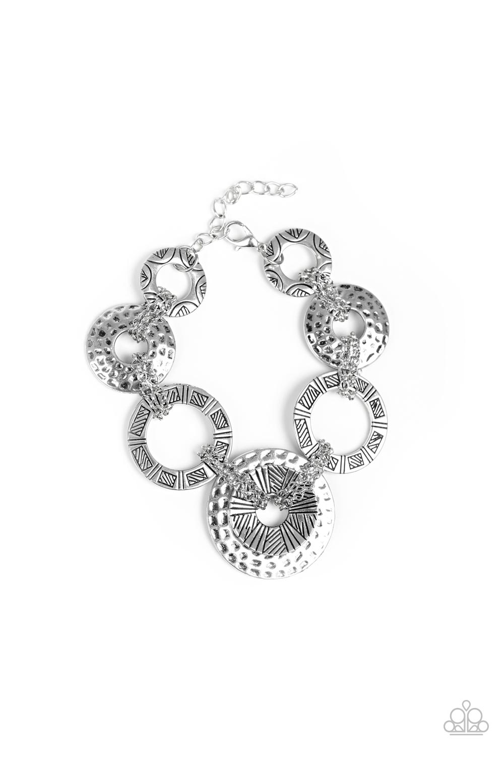 Way Wild - Silver Paparazzi Bracelet