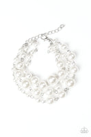 Until The End Of TIMELESS - White Paparazzi Bracelet