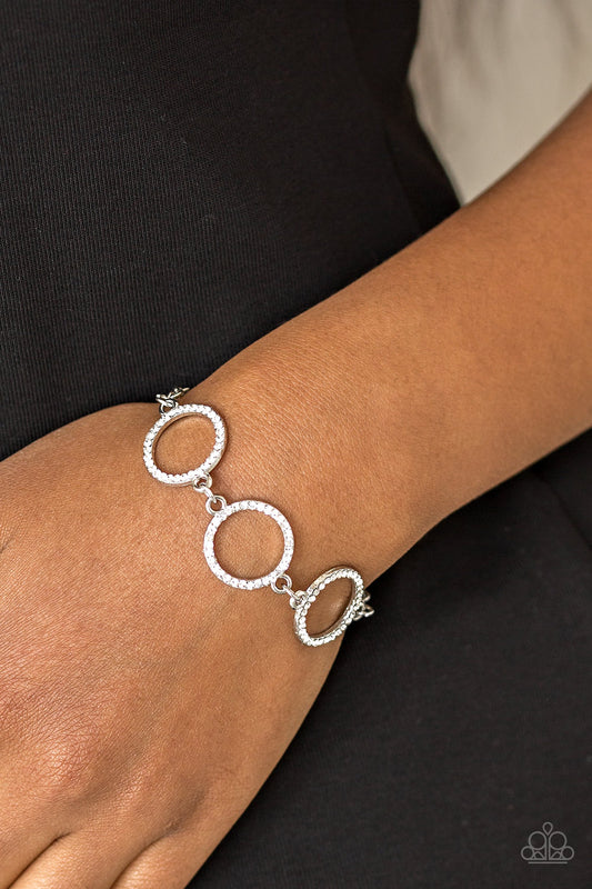 Dress The Part - White Paparazzi Bracelet